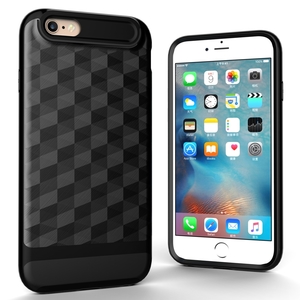 Hlle fr Apple iPhone 6 / 6s Backcover Case Handy Schutzhlle - Cover 3D Prisma Design Schwarz