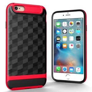 Hlle fr Apple iPhone 6 / 6s Backcover Case Handy Schutzhlle - Cover 3D Prisma Design Rot