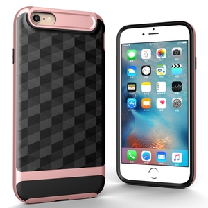Hlle fr Apple iPhone 6 / 6s Backcover Case Handy Schutzhlle - Cover 3D Prisma Design Rose Gold