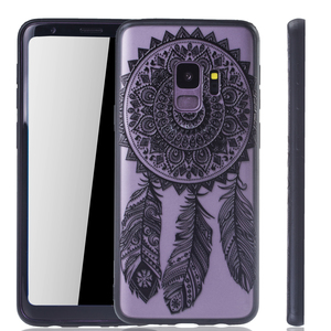 Handy Hlle Mandala fr Samsung Galaxy S9 Design Case Schutzhlle Motiv Traumfnger Cover Tasche Bumper Schwarz