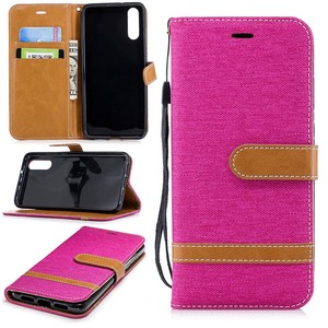 Huawei P20 Handy Hlle Schutz-Tasche Case Cover Kartenfach Etuis Book-Style Pink