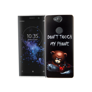 Sony Xperia XA2 Plus Handy Hlle Schutz-Case Cover Bumper Dont Touch My Phone Br