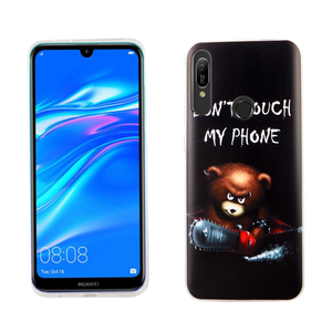 Huawei Y9 Prime 2019 Handy Hlle Schutz-Case Cover Bumper Dont Touch My Phone Br