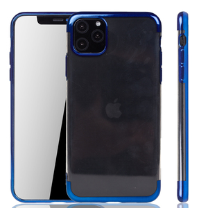 Handyhlle fr Apple iPhone 11 Blau - Clear - TPU Silikon Case Backcover Schutzhlle in Transparent   Blau