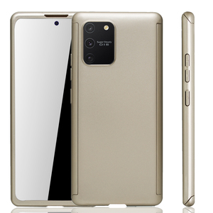 Handyhlle Schutzhlle fr Samsung Galaxy S10 Lite Full Case Cover Displayschutz 360 Gold