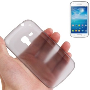 Schutzhlle Case Ultra Dnn 0,3mm fr Handy Samsung Galaxy Trend Duos / S7562 Grau Transparent