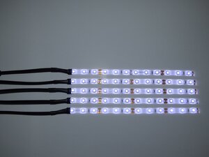 3373 LED Regal Beleuchtung kalt wei 5 x 75 cm inclusive Netzteil 