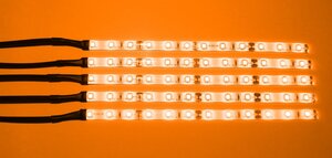 4031 LED Regal Beleuchtung 5 x 0,3 m inklusive Netzteil Lichtfarbe Orange 