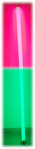 7226 LED Bunter STAB 1,23m 12 Volt 2-farbig inkl. Netzteil Grn - Pink