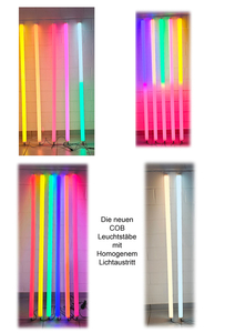 7229 LED Bunter STAB 1,53m 12 Volt 2-farbig inkl. Netzteil Grn-Pink