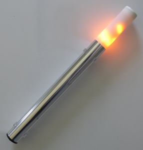 9914 LED Fackel V3.0 Amber 630 mm Lnge und 38mm in Schwarzmatt