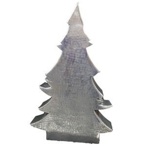 Deko Weihnachtsbaum Carpo Tannenbaum 32x8x51cm aus poliertem Aluminium
