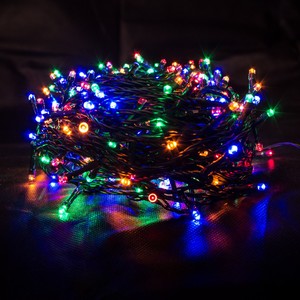LED Lichterkette bunt 300er Farblichterkette multicolor Weihnachten