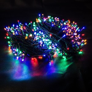 600er LED Lichterkette bunt multicolor Farblichterkette Weihnachten 230V IP44