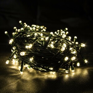 400er LED Lichterkette warmwei Weihnachten Kabel grn 50m Festliche Beleuchtung