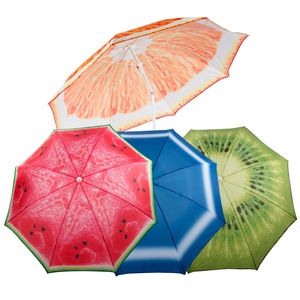 Strandschirm 160cm knickbar Kiwi Orange Melone oder Blau Sonnenschirm Schirm