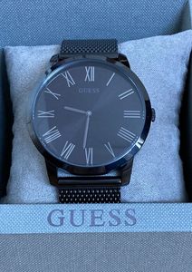 elegante Guess Herren Armbanduhr Uhr Modell Richmond W1263G3 Edelstahl schwarz