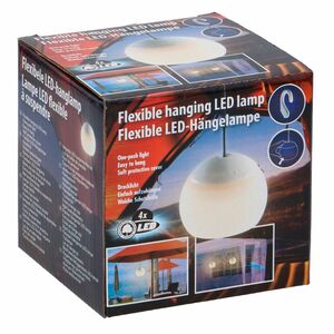 Campinglampe LED Hngelampe Flexible Drucklicht One-Push wei Batteriebetrieben