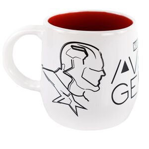 Marvel Avengers Kaffeetasse aus Keramik in Geschenkbox  8 x 9 cm Skizzen 360ml