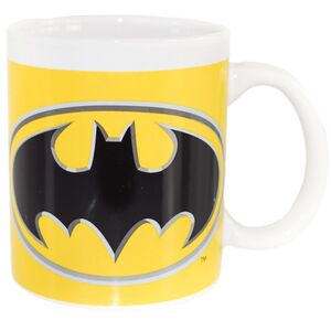 Kaffeetasse mit Batman Logo aus Keramik ca.  9 x 10 cm und 325 ml in Geschenkbox