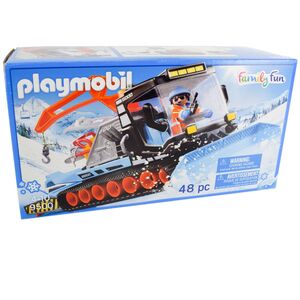 PLAYMOBIL Family Fun 9500 Pistenraupe mit Fahrer und Zubehr Schneefahrzeug
