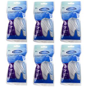 Zahnseide-Sticks 30er DenTek Comfort Clean 6er-Set Zahnseide Zahnstocher