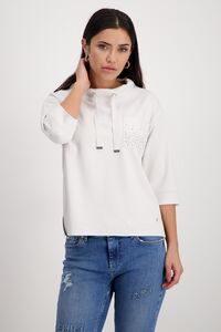 Monari -  Damen Sweatshirt mit Schmucktasche und 3/4 Arm (408552)