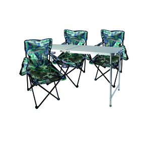 4-teiliges Campingmbel Set Camouflage