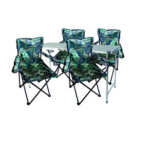 5-teiliges Campingmbel Set Camouflage