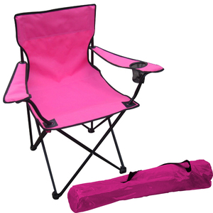 Campingstuhl Anglersessel Regiestuhl inkl.Getrnkehalter und Tasche in Pink