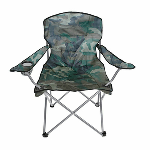 Anglersessel Comfort Campingstuhl inkl. Getrnkehalter und Tasche Camouflage 