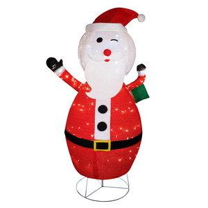 Groer LED Santa Claus Figur / Weihnachtsmann 180CM 200 LEDs IP44 fr innen und auen