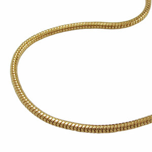 vergoldete Schlangenkette ca. 60 cm Kette, Schlangenkette, vergoldet