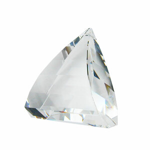 Kettenanhnger Bleikristall Kristall Glas Anhnger, Dreieck gewlbt 