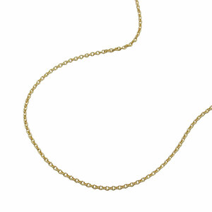 goldene Halskette Goldkette gold 375 Kette, 42cm, dnne Ankerkette, 9 Kt GOLD 
