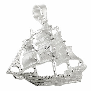Anhnger, Schiff, Silber 925 Segelschiff silber segeln Fregatte silber 925