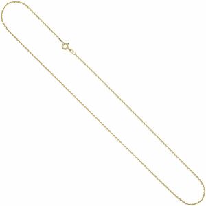 Ankerkette 333 Gelbgold 1,2 mm 38 cm Gold Kette Halskette Goldkette Federring