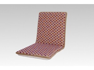 Doppelstuhlkissen Sitzkissen mit Lehne beige-bunt 80 x 37 cm Schurwolle