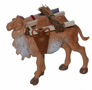 Krippenzubehr Kamel mit Gepck fr Weihnachtskrippe Krippe Krippen