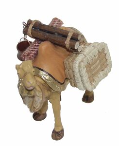 Krippenzubehr Kamel mit Gepck und Sattel fr Weihnachtskrippe Krippe Krippen