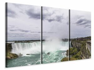 Leinwandbild 3-teilig Attraktion Niagara Flle
