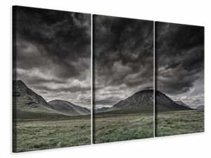Leinwandbild 3-teilig Berge in Schottland