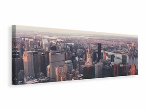Leinwandbild Panorama Ein Blick auf New York
