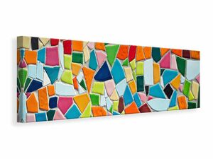 Leinwandbild Panorama Mosaik Steine