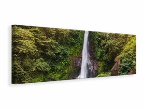 Leinwandbild Panorama Wasserfall Bali
