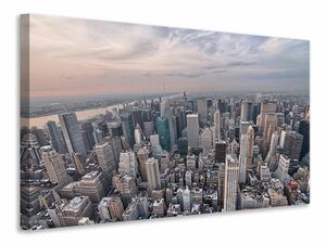 Leinwandbild Skyline Blick ber Manhattan