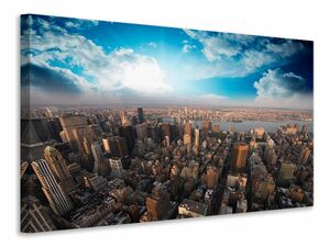 Leinwandbild Skyline ber den Dchern von Manhattan