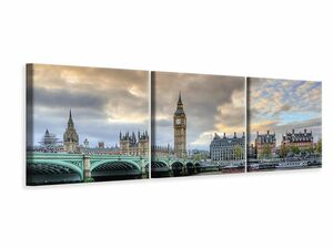 Panorama Leinwandbild 3-teilig London UK