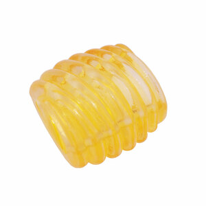 Tuchring 35x34x23mm Spirale Kunststoff gelb-transparent glnzend - 10 Stck