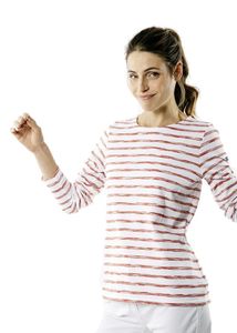 Saint James leichtes Baumwolle Shirt Damen Sreifen Bretagne Shirt